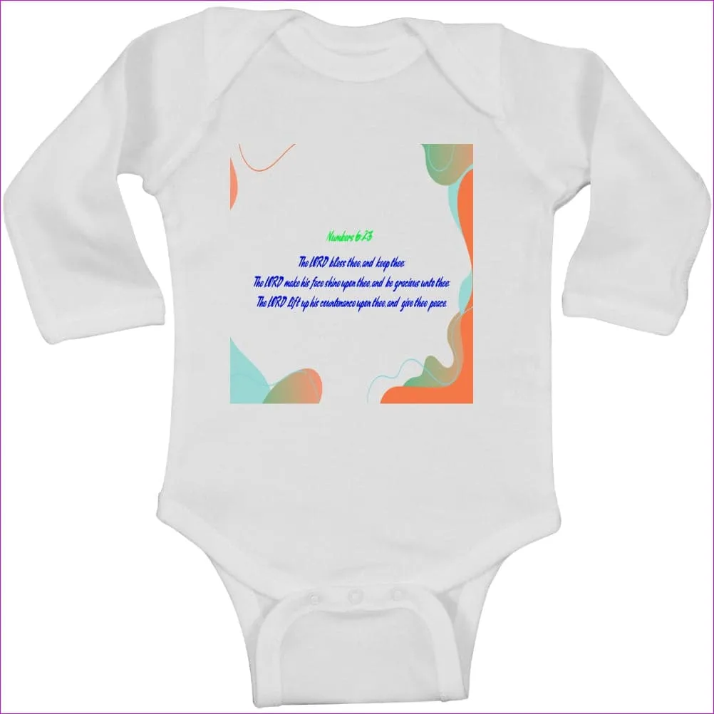 Numbers 6:23 Infant Rabbit Skins Long Sleeve Baby Rib Bodysuit