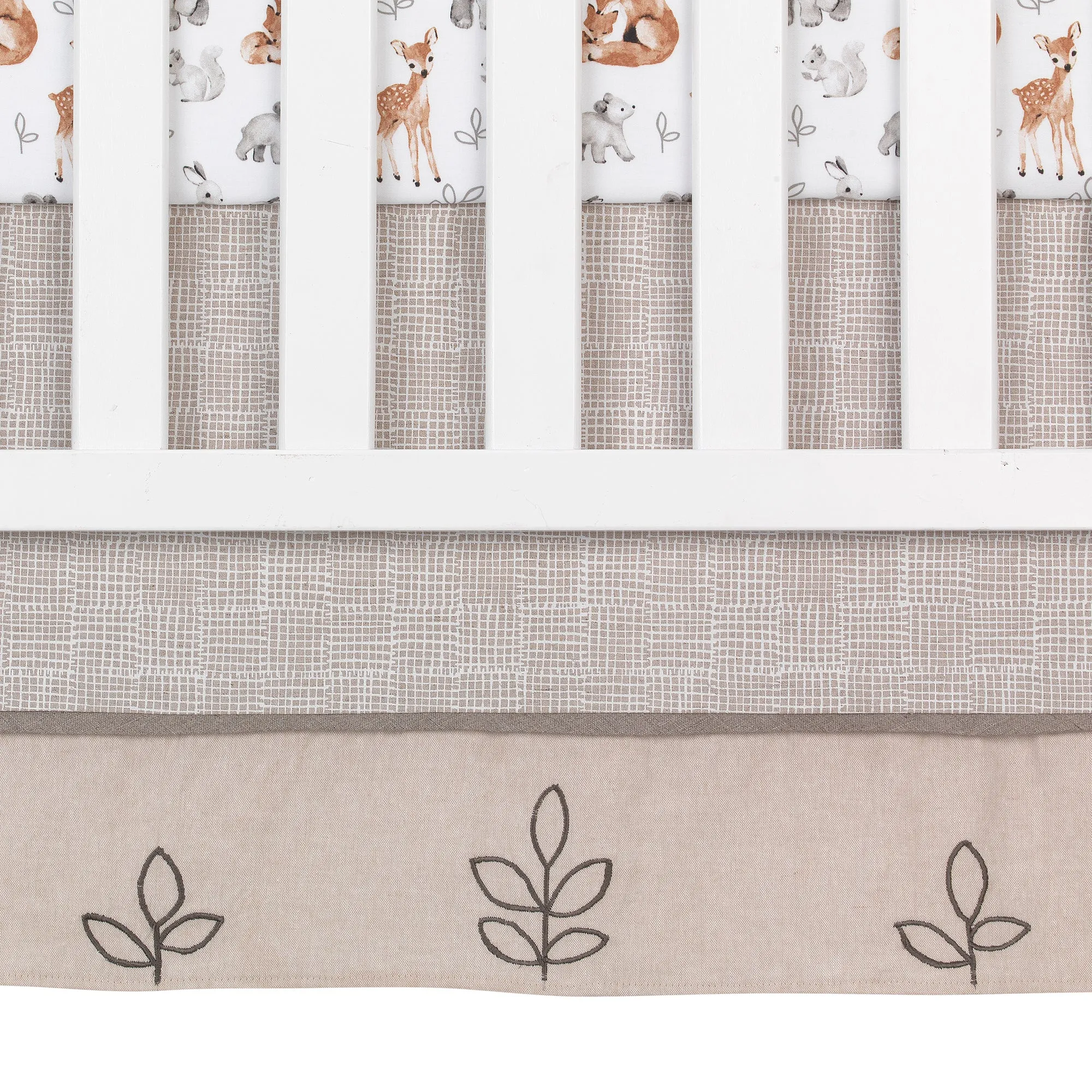 Painted Forest 4-Piece Crib Bedding Set