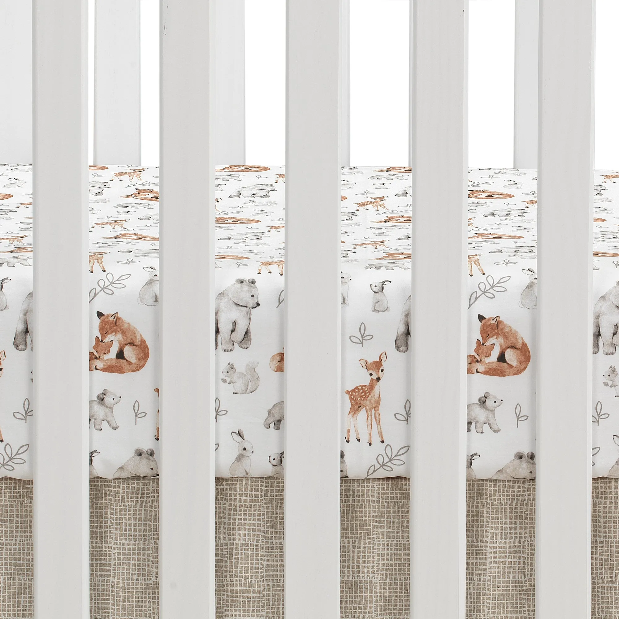 Painted Forest 4-Piece Crib Bedding Set