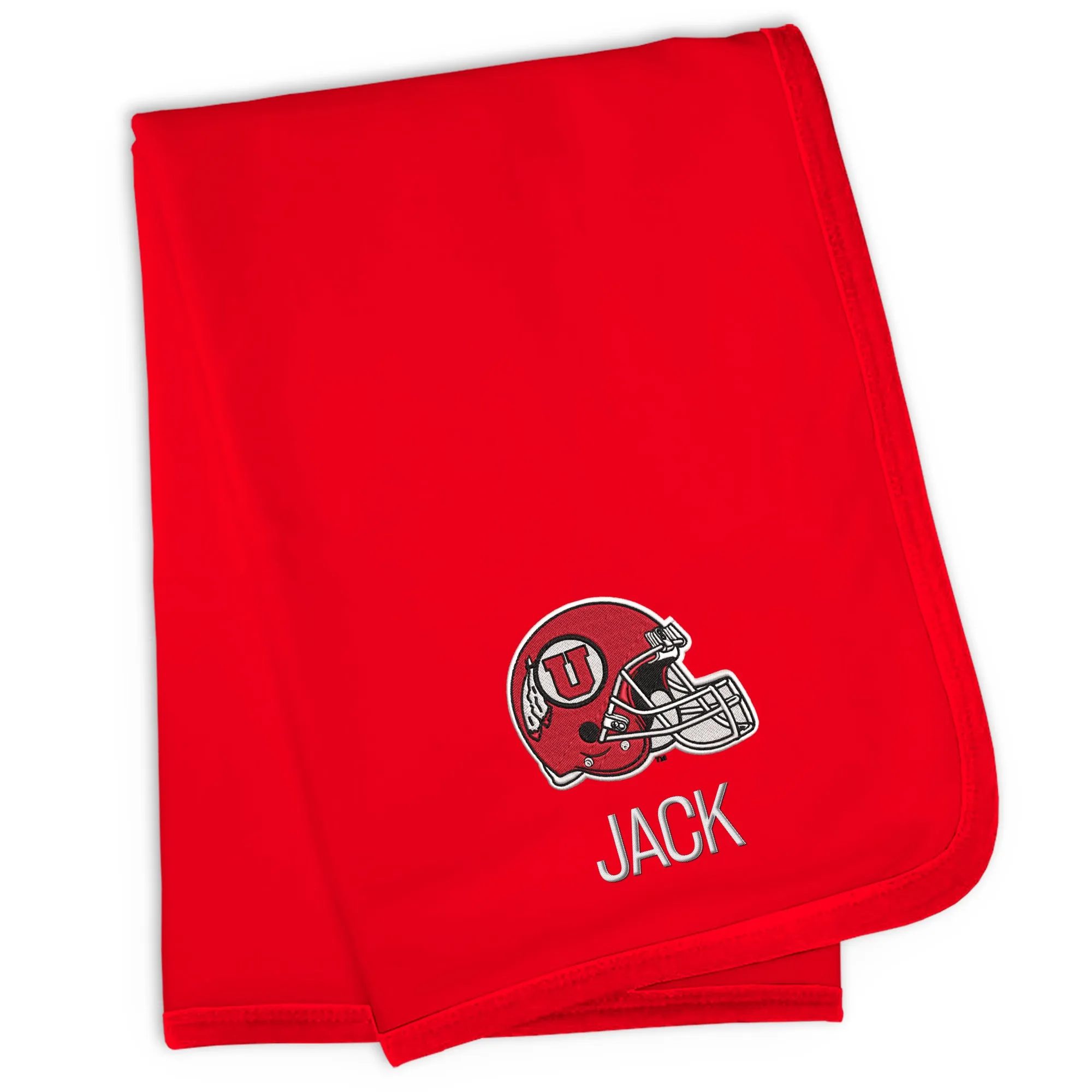 Personalized Utah Utes Helmet Blanket