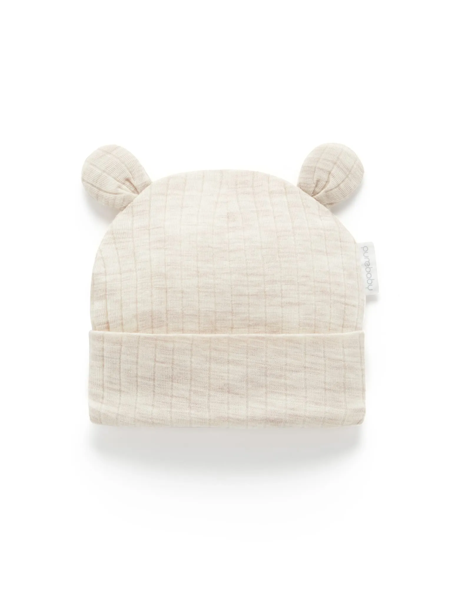 Purebaby Merino Hat - Almond Melange