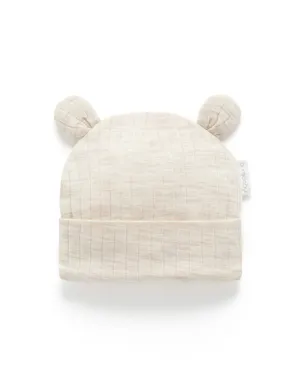 Purebaby Merino Hat - Almond Melange