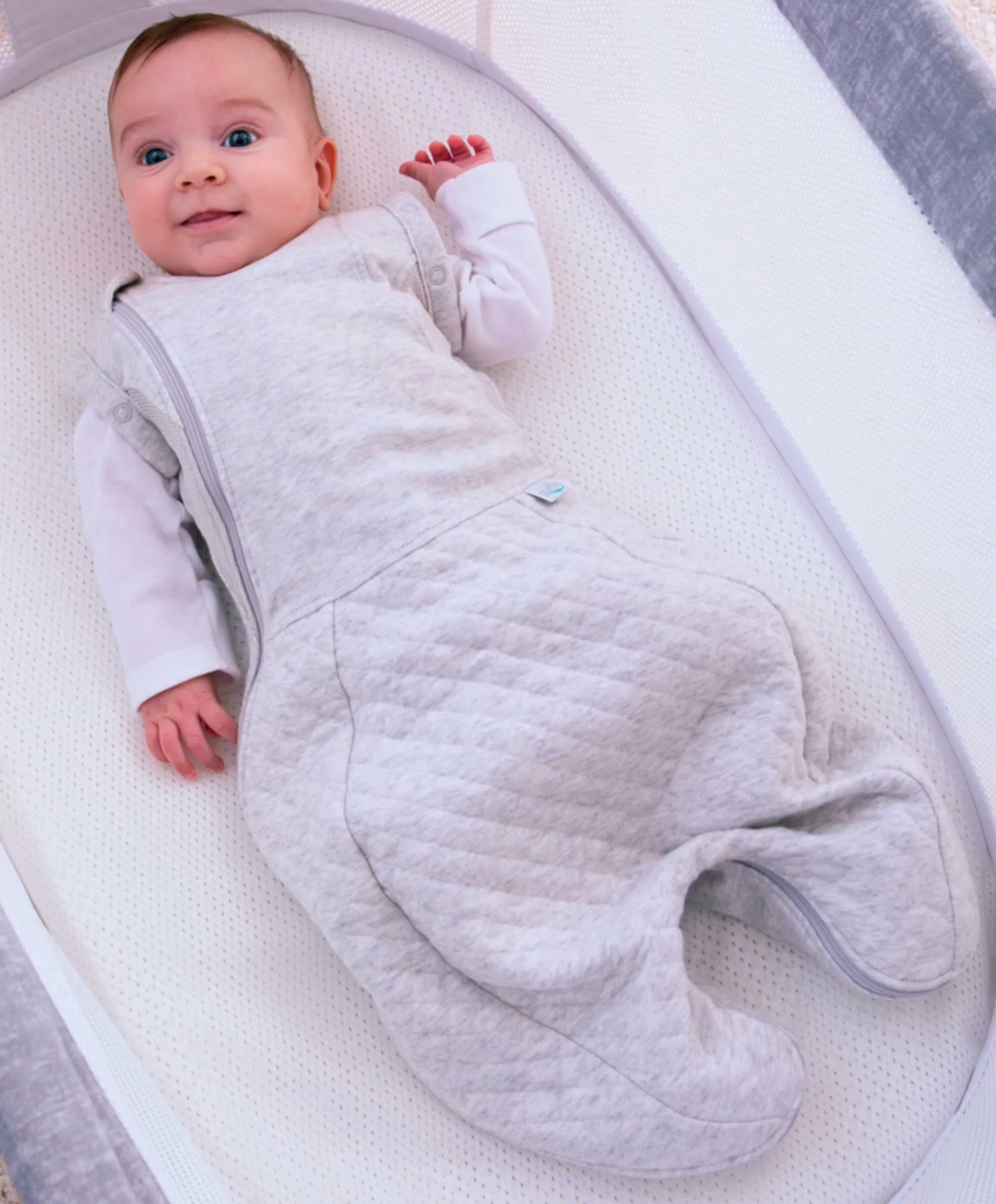 Purflo Swaddle to Sleepbag 2.5 Tog (0-4m) - Grey