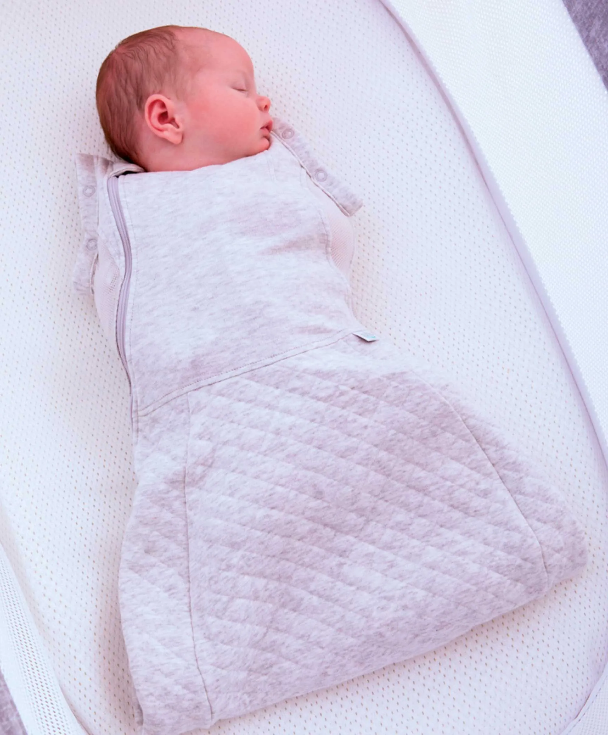 Purflo Swaddle to Sleepbag 2.5 Tog (0-4m) - Grey