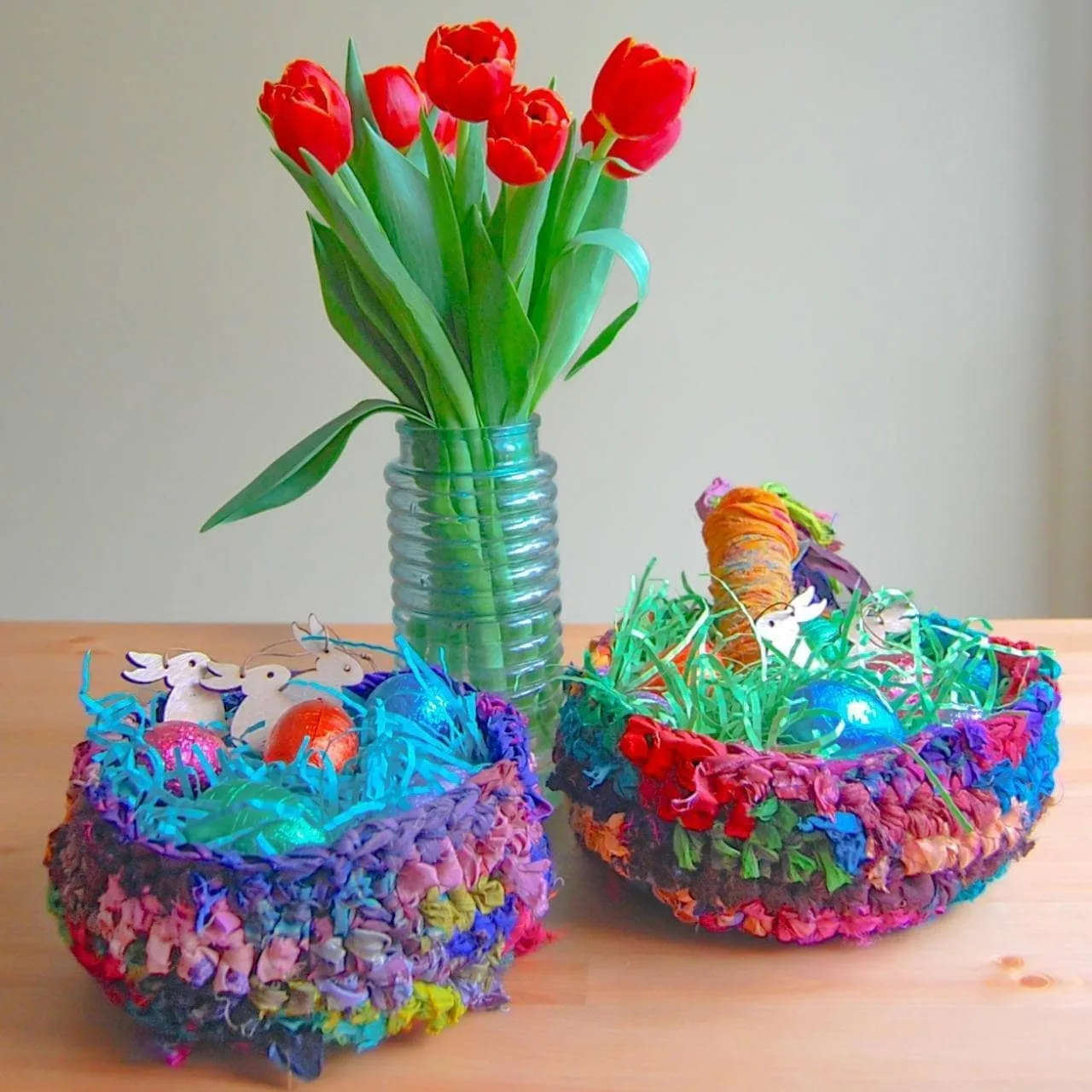 Ribbon Nesting Basket Pattern