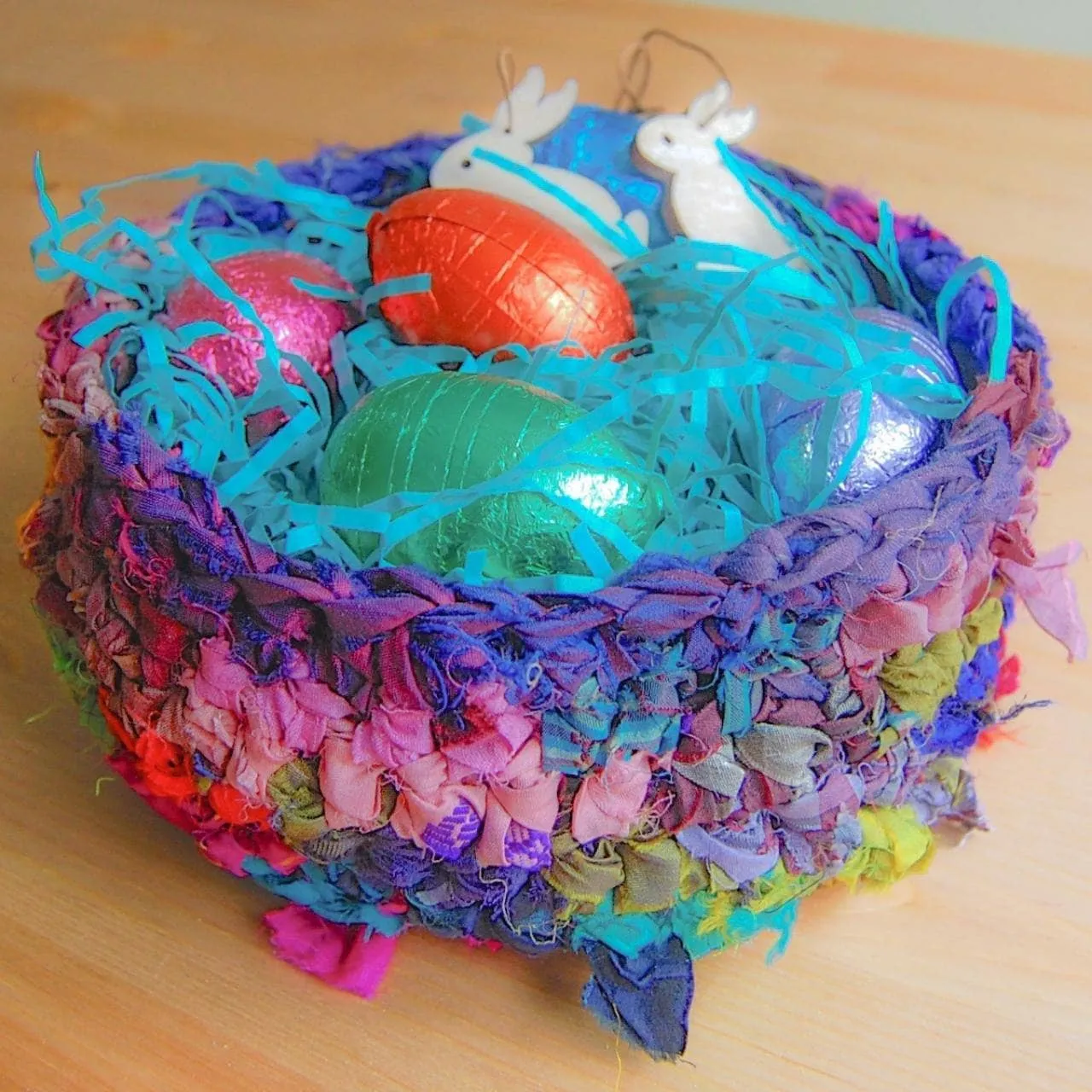 Ribbon Nesting Basket Pattern