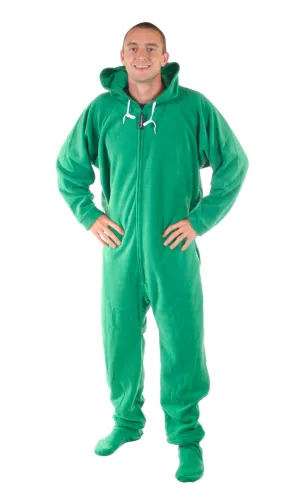 Robin Hoodie Green Onesie - Detachable Feet