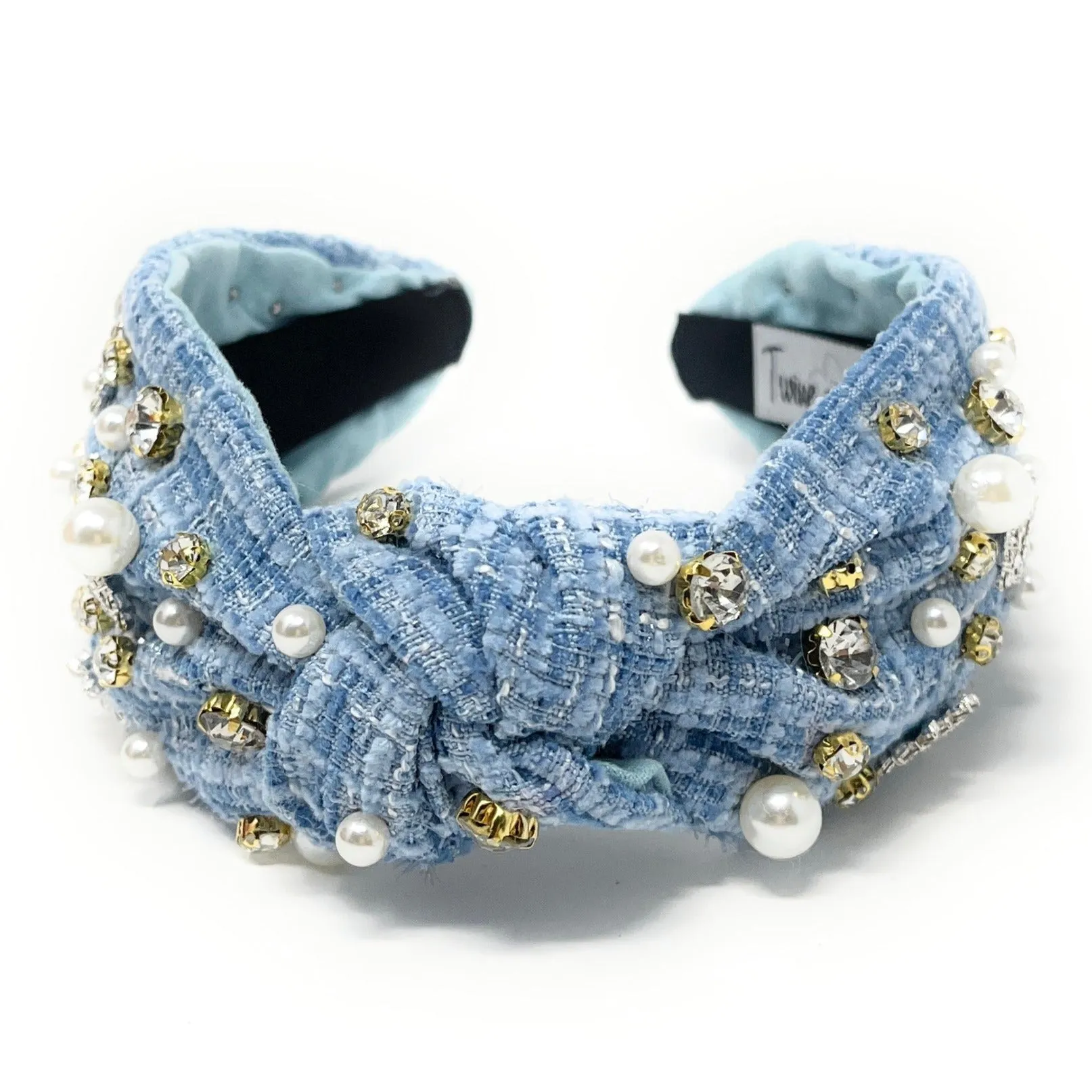 Snowflake Jeweled Knot Headband