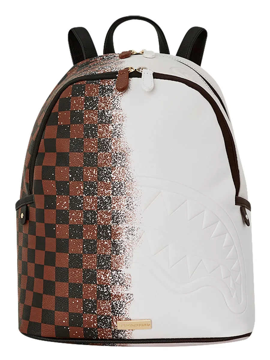 Sprayground Spraysharks Worldwide Savage In Brown White