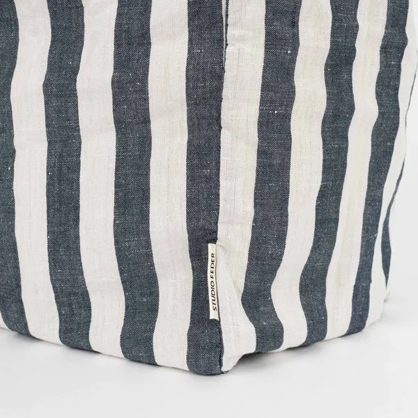 Studio Feder Tote Bag - Wide Stripe Navy