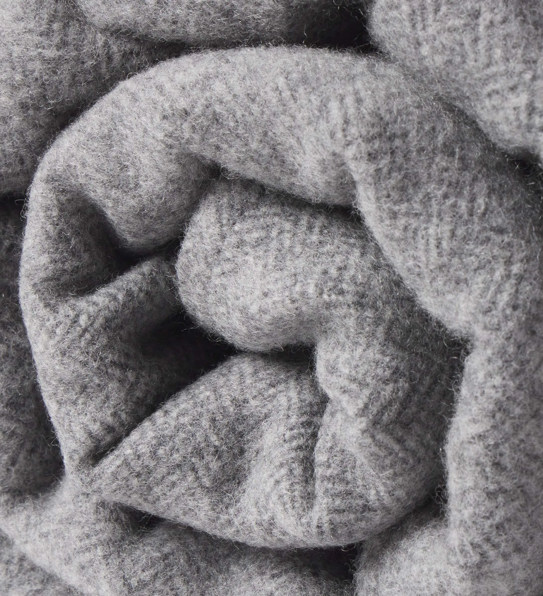 The Herringbone Wool Cashmere Throw Blanket