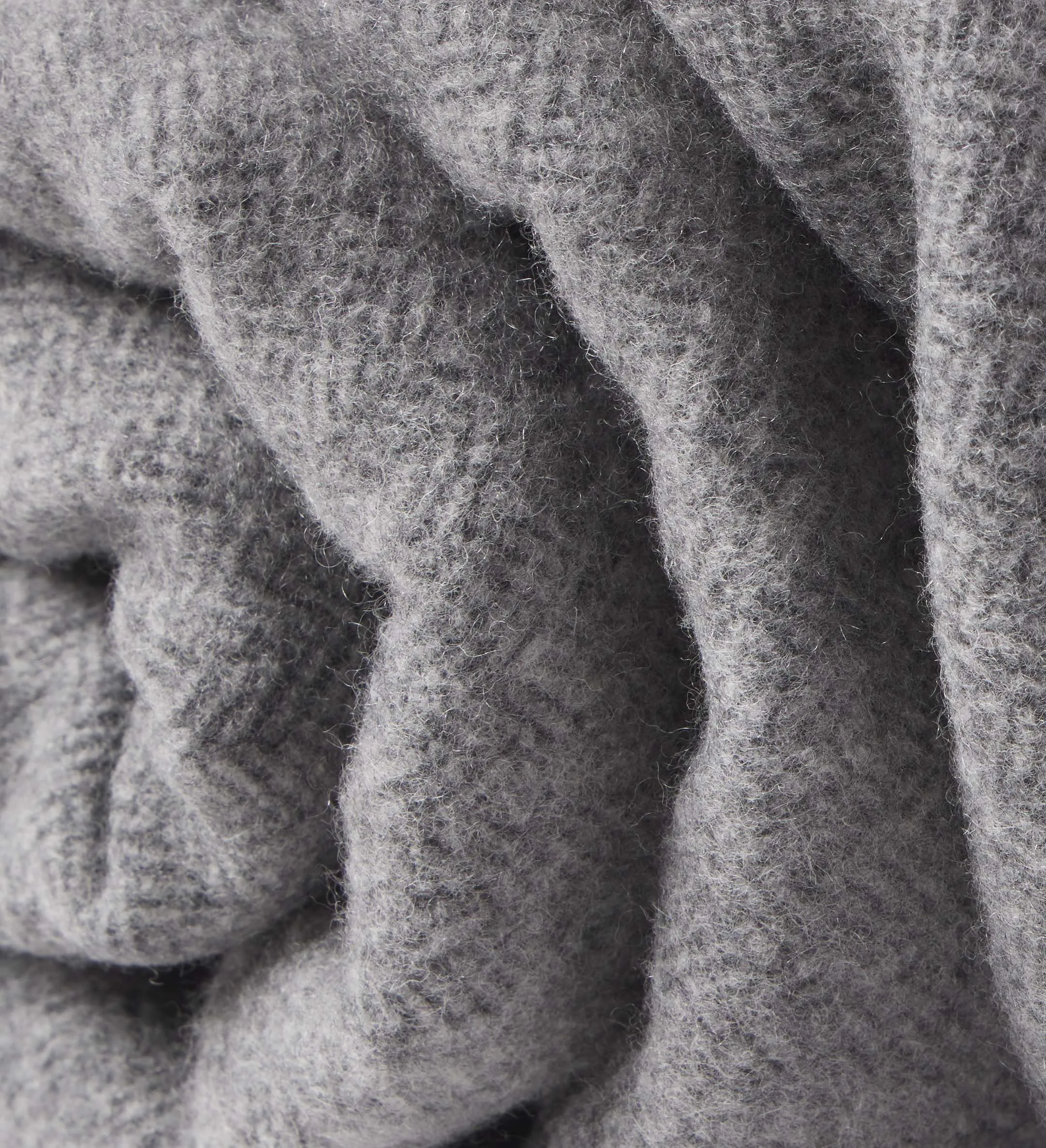 The Herringbone Wool Cashmere Throw Blanket