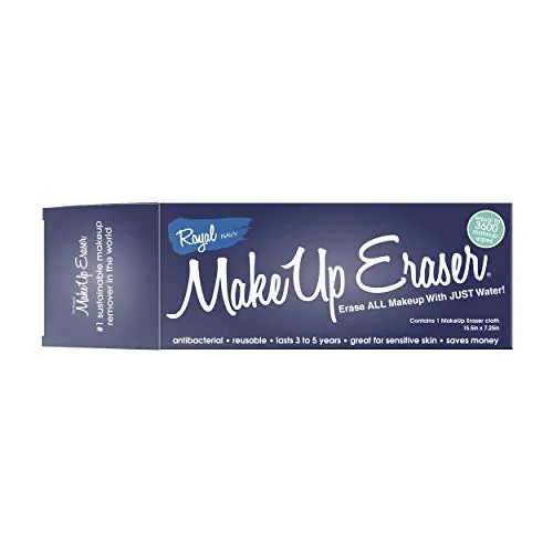 The Original MakeUp Eraser, Erase All Makeup With Just Water, Including Waterproof Mascara, Eyeliner, Foundation, Lipstick, and More (Royal Navy)