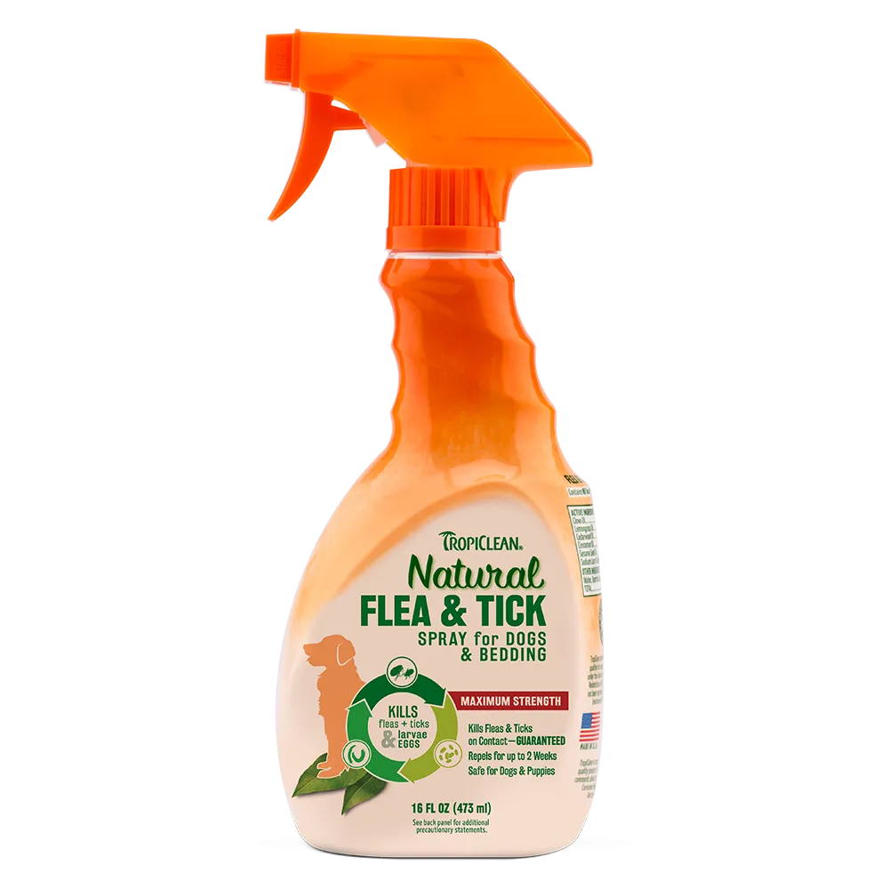 Tropiclean Natural Flea & Tick Pet Spray 16oz