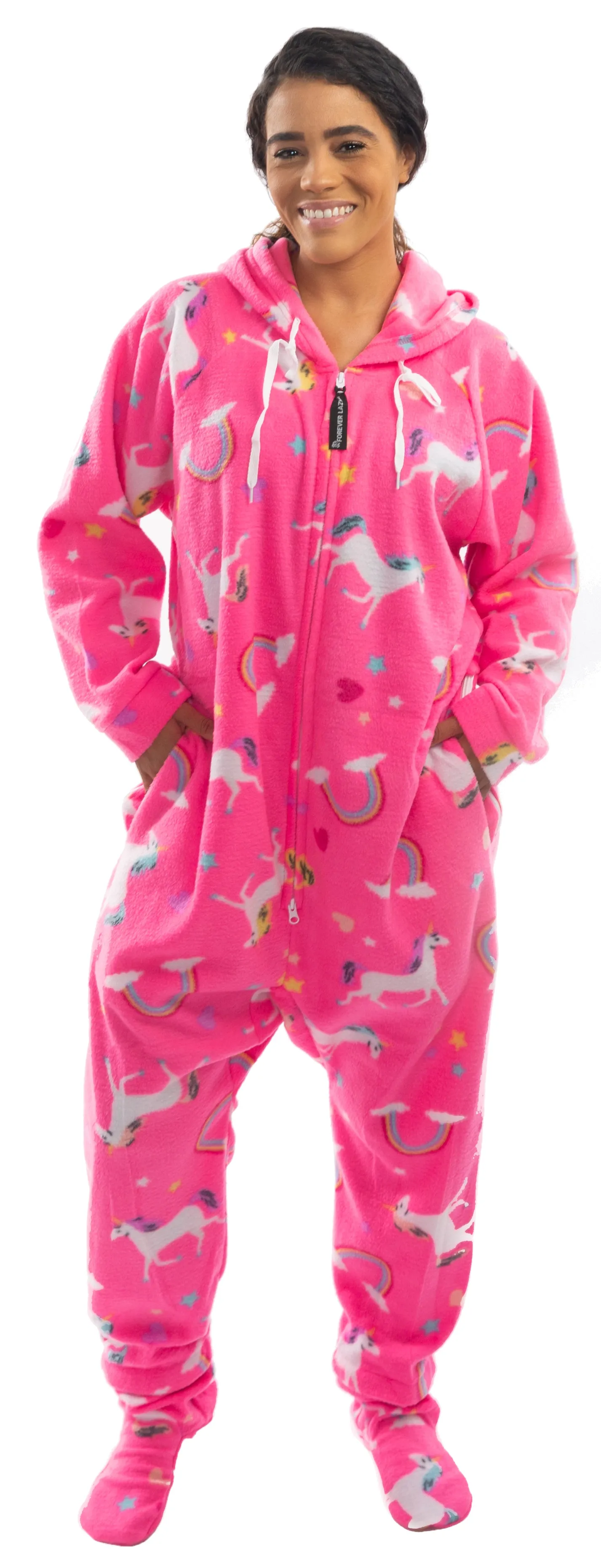 Unambitious Unicorn Onesie - Detachable Feet