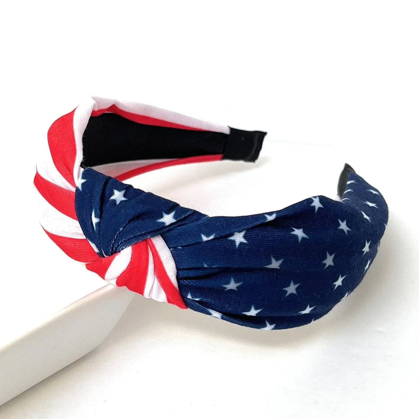 US Flag Knotted Headband