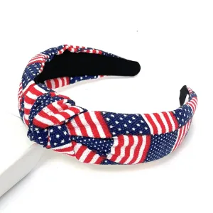 USA Flag Knotted Headband