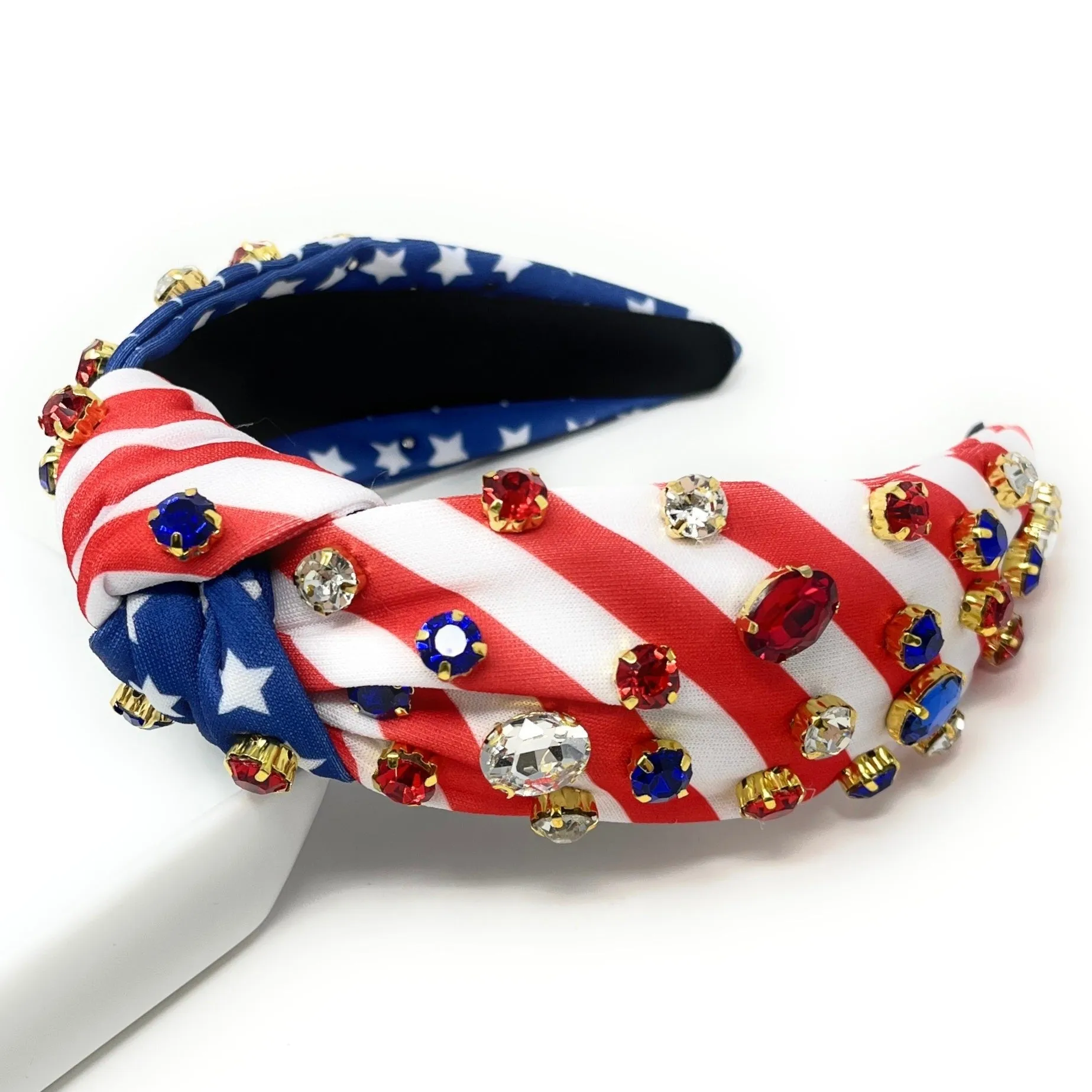 USA Jeweled Knot Headband