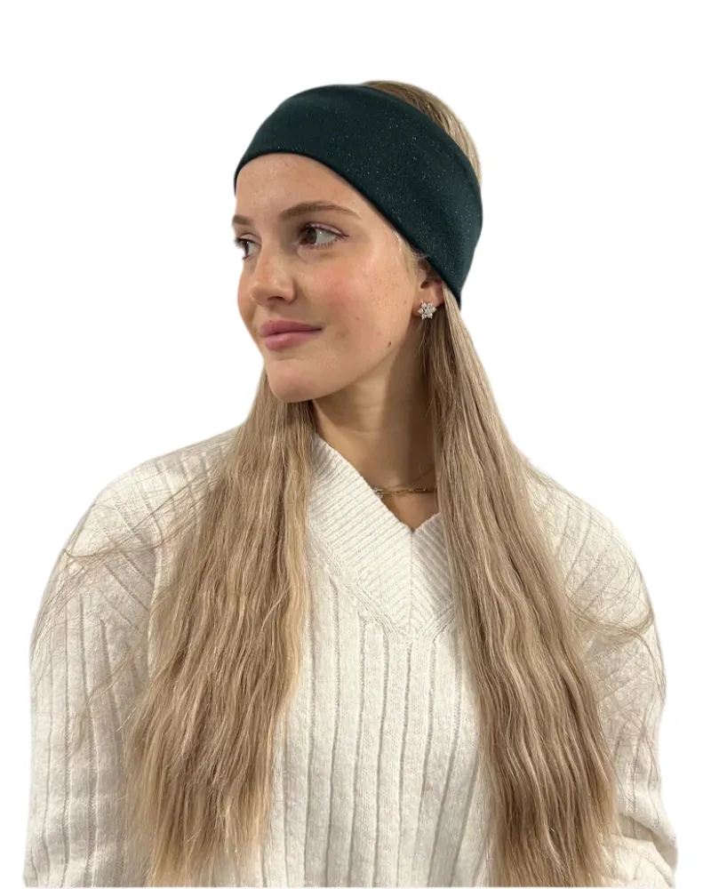 Valeri Shimmer Knit Headband / Wide Width