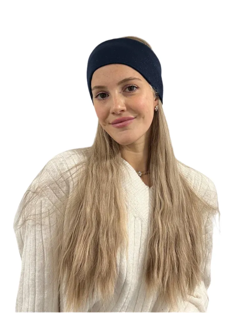 Valeri Shimmer Knit Headband / Wide Width